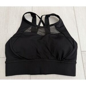 Lululemon Breathe In It Sports Bra Sz 4 Black - C/D Cup Medium Support